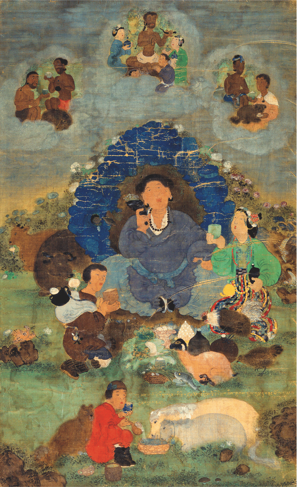Painting of Marpa and Milarepa